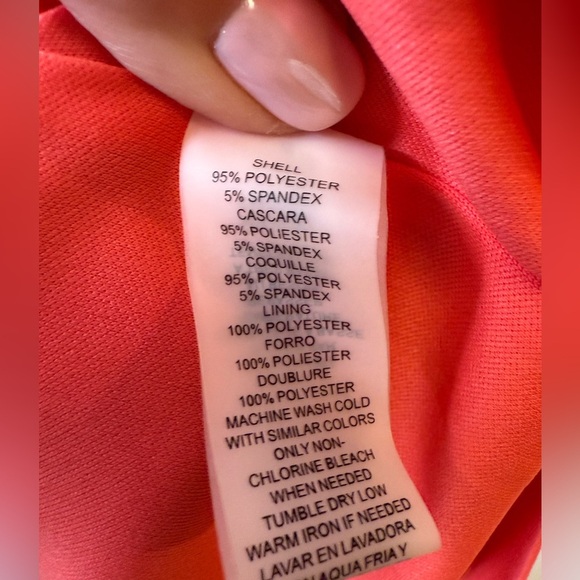 Vince Camuto Striped Scuba Halterneck Pleated Fit And Flare Dress Women’s Size 2 - Picture 15 of 15